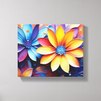 Nahe, florale Abstrakte Kunst faszinieren