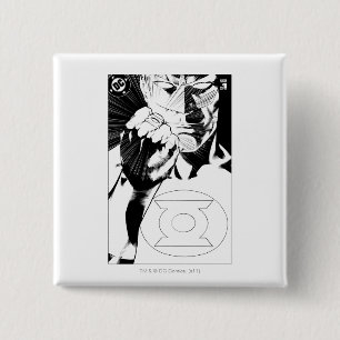 Nahe hohe Abdeckung der grünen Laterne, Button