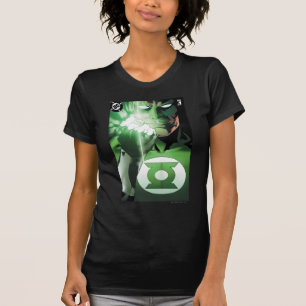 Nahe hohe Abdeckung der grünen Laterne T-Shirt