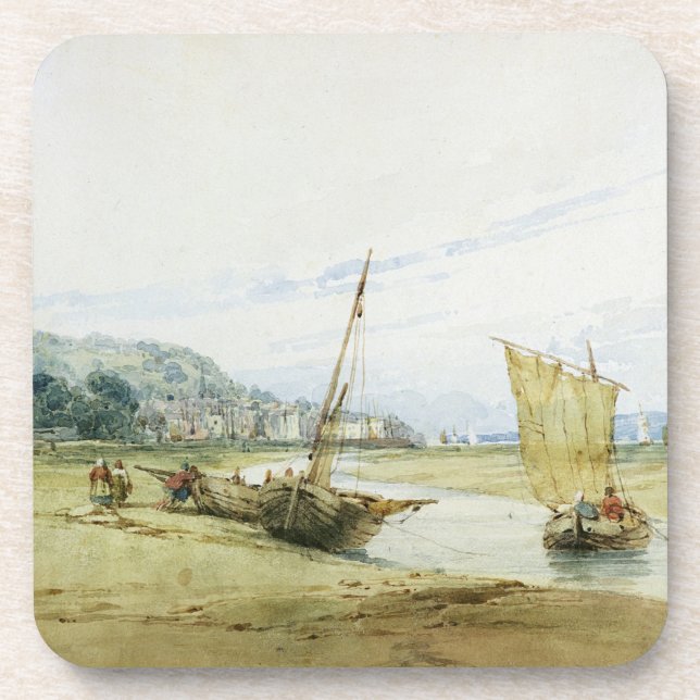 Nahe Honfleur c.1822 (w/c über Graphit auf Papier) Untersetzer (Vorderseite)