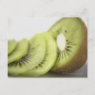 Nahe Kiwi-Scheiben Postkarte