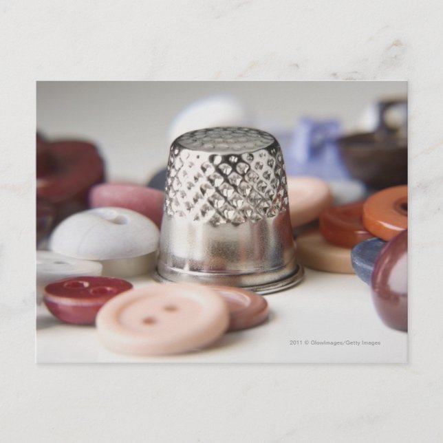 Nahe Knöpfe mit Metallkappe Postkarte (Vorderseite)