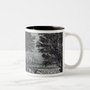 Nahe Lynmouth "von der Freizeit-Stunde", 1888 Zweifarbige Tasse