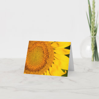 Nahe Sonnenblume geklappt Dankeschön Karte