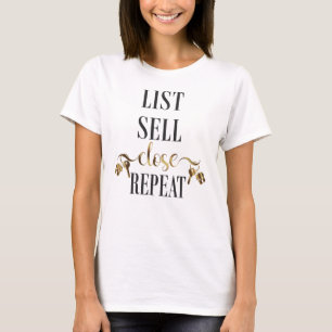 Nahe Wiederholung der Verkaufsliste T-Shirt
