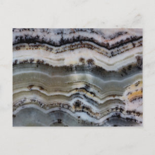 Nahen aus einem Silver Lace Onyx Postkarte