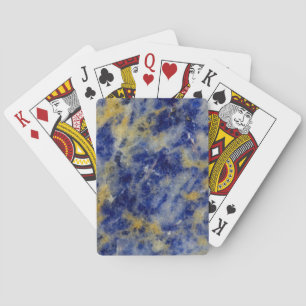 Nahen aus einer blauen Sodalite Spielkarten