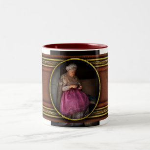 Nähen - Band - Omas Hobby Zweifarbige Tasse