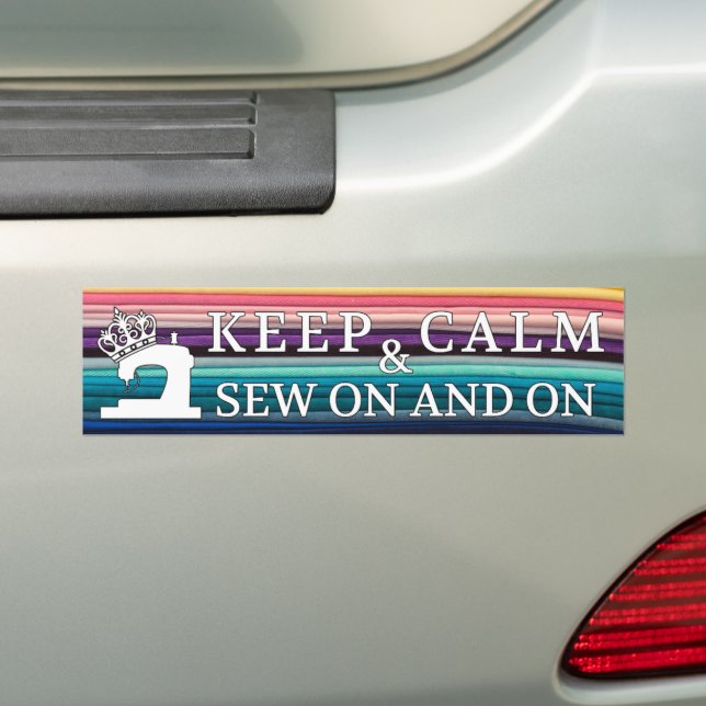 Nähen Behaltend ruhiges Nähen an Rainbow-Fabric-Ha Autoaufkleber (Auf Auto)