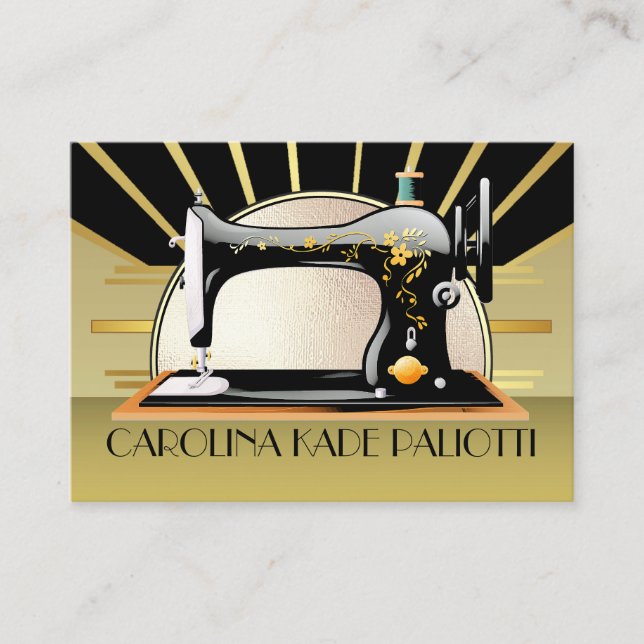 Nähen der Business Card des Seamstress Designers Telefonnummerkarte (Vorderseite)