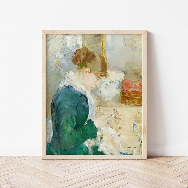 Nähen der Frau | Berthe Morisot Poster (Von Creator hochgeladen)