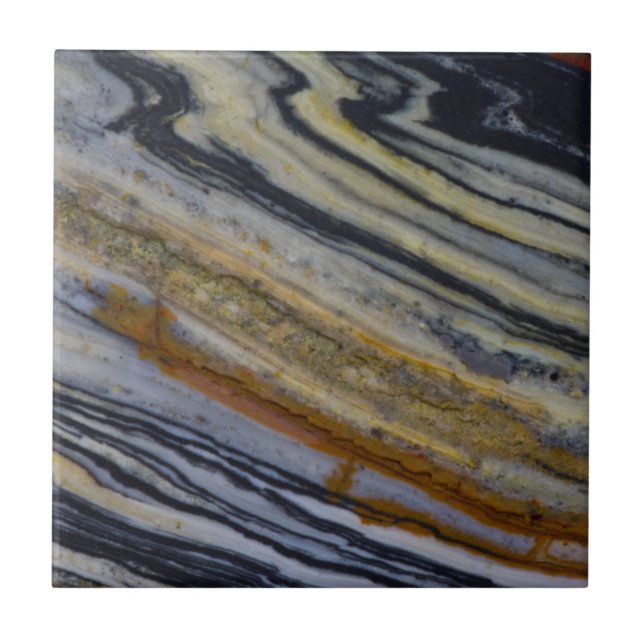 Nahen eines Striated Jasper Slab Fliese (Vorderseite)
