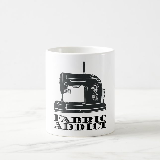 Nähen - Fabric Addict Kaffeetasse (Mittel)