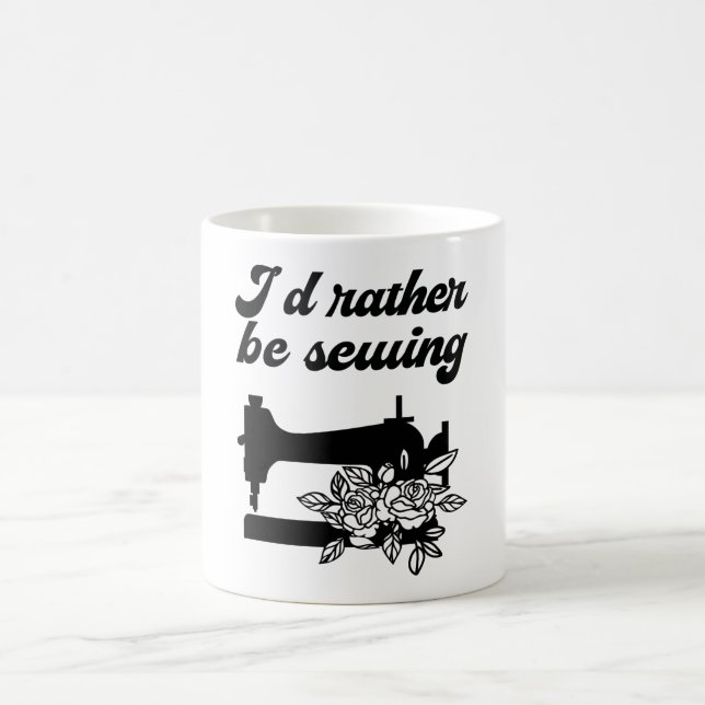 Nähen - ich würde eher nähen kaffeetasse (Mittel)