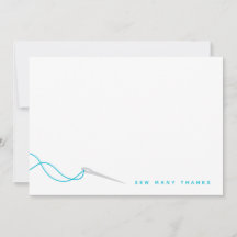 Nähen Illustriert Blue Gray Vielen Dank