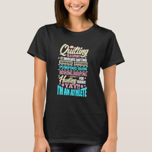 Nähen ist ein sportliches Laufen T-Shirt