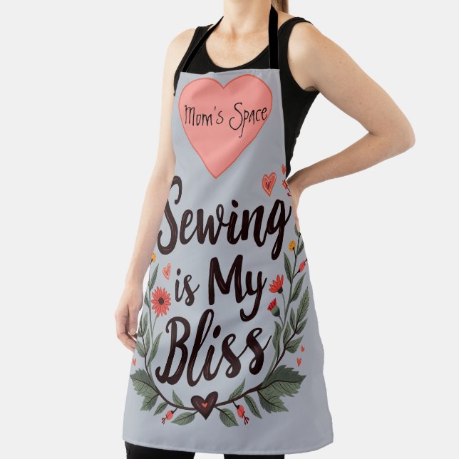 Nähen ist meine Bläschen-Typografie Schürze (InSitu)