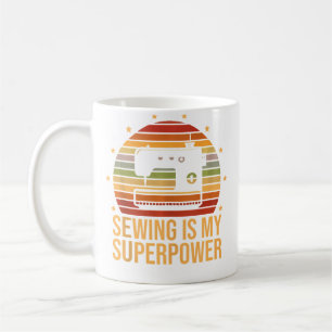 Nähen ist meine Superkraft Näherin Quilten Schneid Kaffeetasse