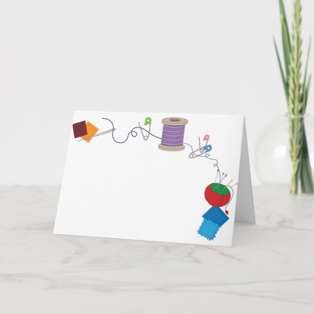 Nähen Karte (Vorderseite)