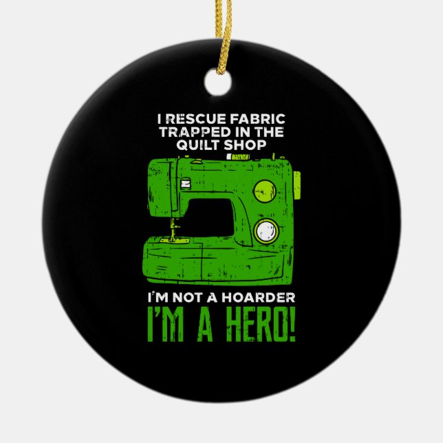 Nähen Keramik Ornament (Vorne)