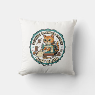 Nähen Mode Design Katze Katzenliebhaber-Geschenk - Kissen