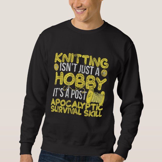 Nähen Nähmaske Frauen Männer Glockenkreuz Sweatshirt (Vorderseite)