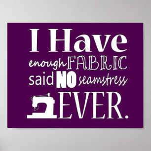 Nähen ・ Nicht genug Fabrikhandwerk {dunkel} Poster