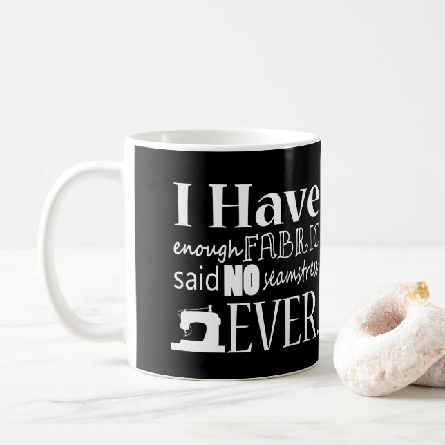 Nähen - Nicht genug Stoffhandwerk {Dunkel} Kaffeetasse (Mit Donut)