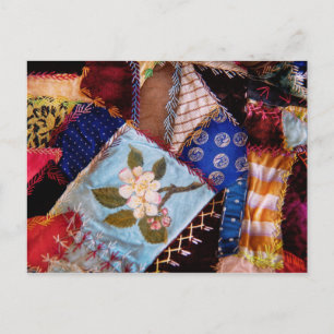 Nähen - Patchwork - Oma-Steppdecke Postkarte