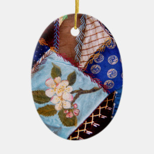 Nähen - Patchwork - Omas Quilt Keramikornament