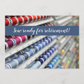 Nähen Sie bereites zur Ruhestands-Einladung Einladung