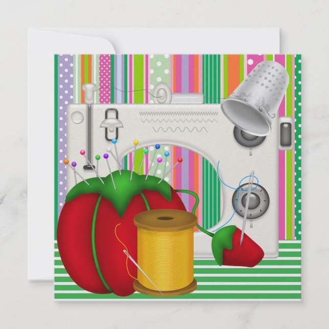 Nähen so Hübsch einladen - SRF Einladung (Vorderseite)