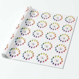 Nähen, Tauchen, Nadel und Thread Geschenkpapier