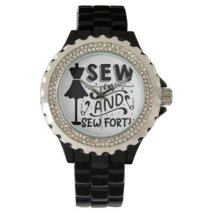 Nähen und Nähen Armbanduhr