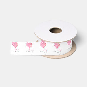 Nähen viel Liebe Satinband