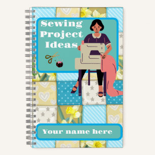 Nähen von Projekten SpiralNotebook Notizbuch