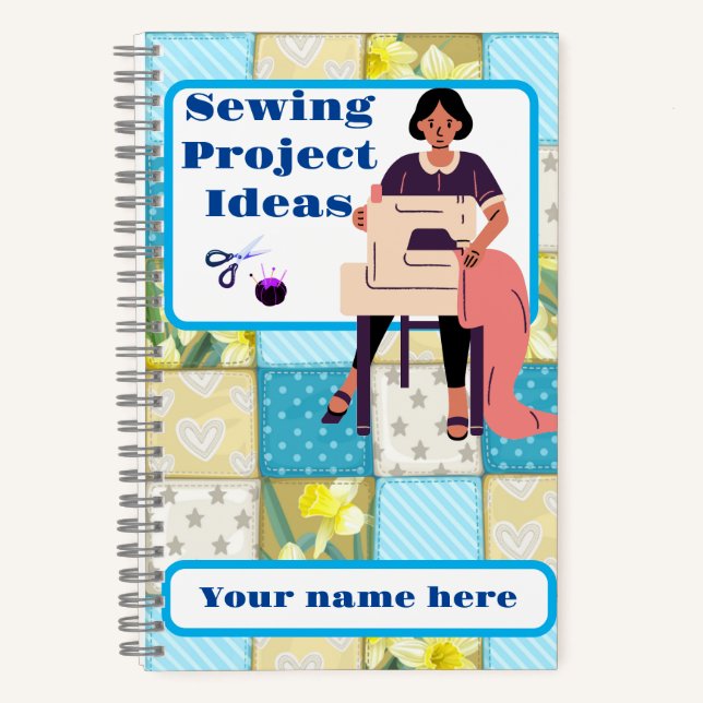 Nähen von Projekten SpiralNotebook Notizbuch (Vorderseite)