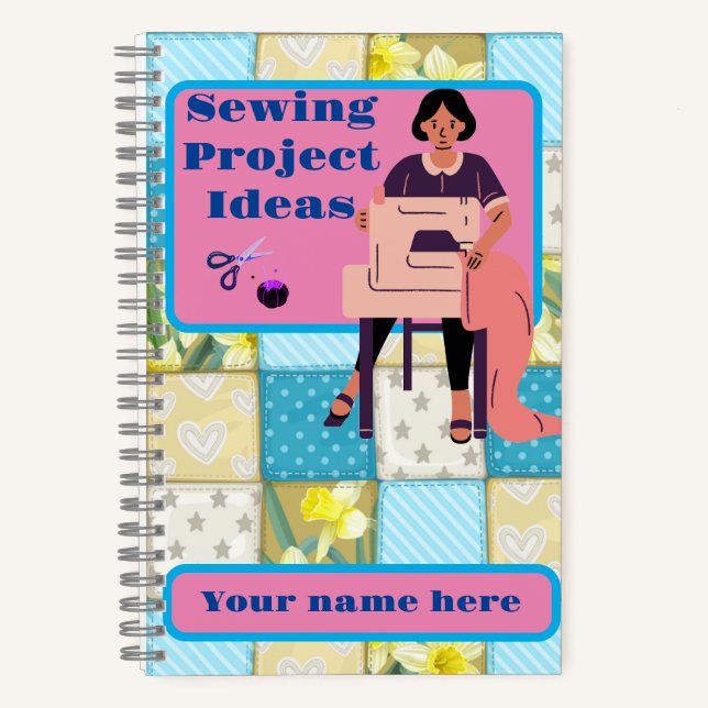 Nähen von Projekten SpiralNotebook Notizbuch (Vorderseite)