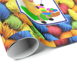 Nähen von Schaf/Garnmüttern Geburtstag Geschenkpapier