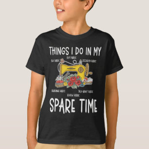 Nähen von Spaß Funny Quilting Zitat T-Shirt