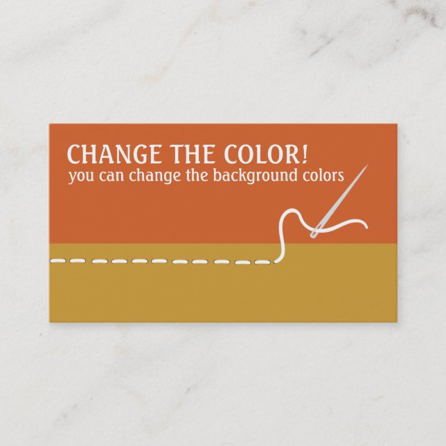 Nähende Handnähende Nadel-Faden-Visitenkarten Visitenkarte (Vorderseite)