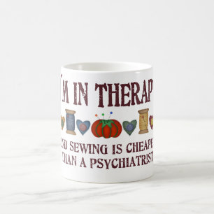 Nähende Therapie Kaffeetasse