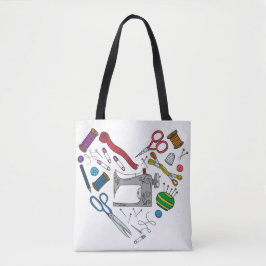Nähende Werkzeug-Herz-Tasche Tasche