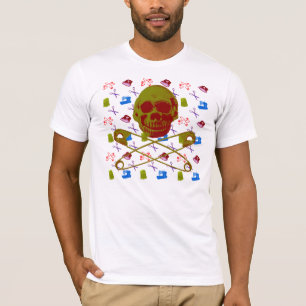 nähendes Muster T-Shirt