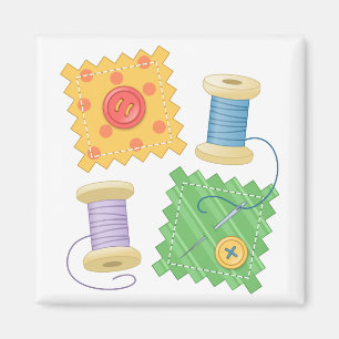 Nähendes steppendes Handwerks-Hobby Magnet