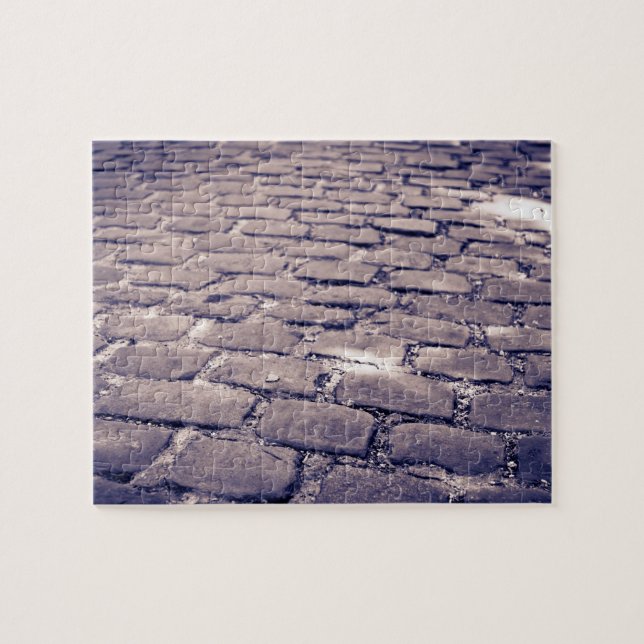 Naher Aufbau der Cobblestone Street (Horizontal)
