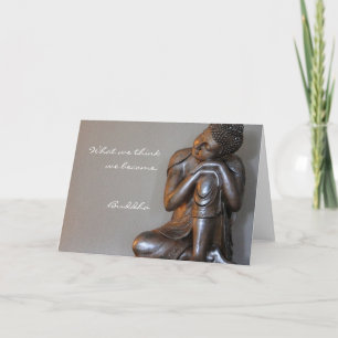Naher Buddha aus friedlichem Silber Karte