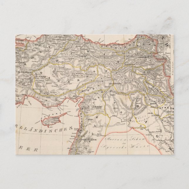 Naher Osten, Türkei, Syrien Postkarte (Vorderseite)
