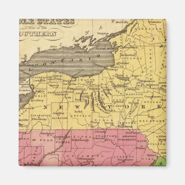 Naher Staaten 3 Magnet (Vorne)