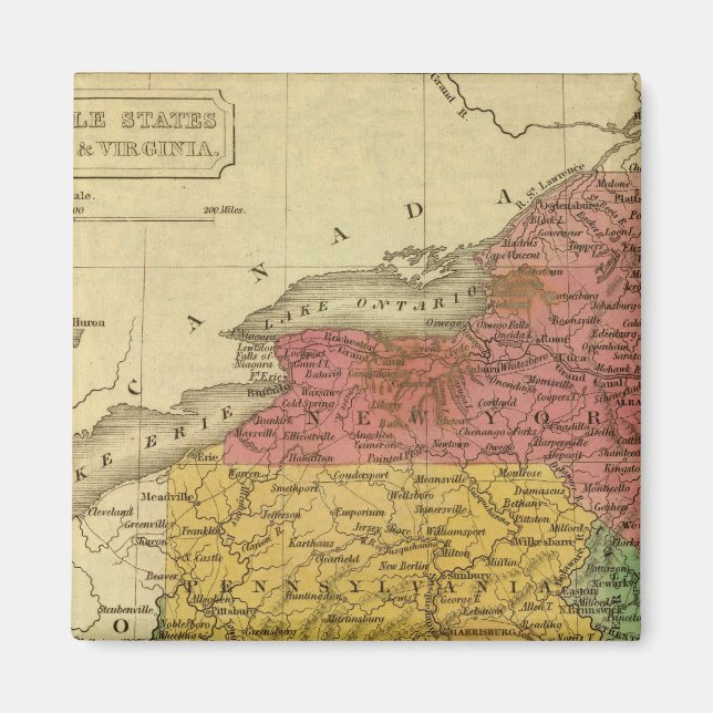 Naher Staaten 4 Magnet (Vorne)